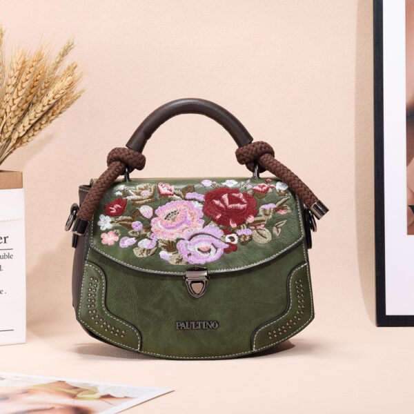 Bolso A913# Bordado Verde Main