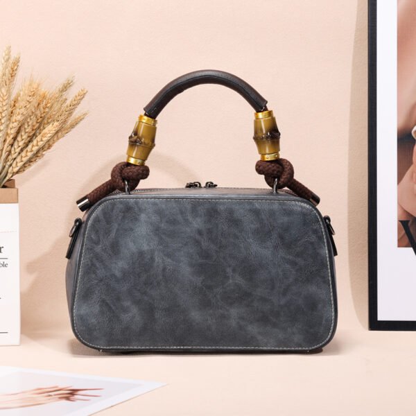 Bolso A943# Bordado Gris Trasera
