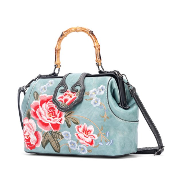 Bolso A944# Bordado Azul Frontal