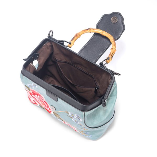Bolso A944# Bordado Azul Interior