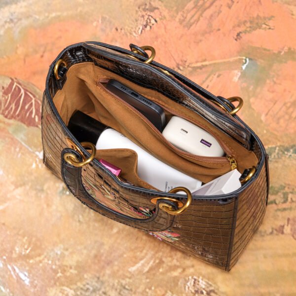 Bolso C6621 6# Relieve Morado Interior