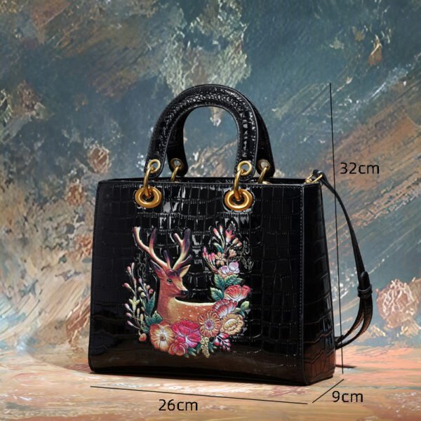 Bolso C6621 6# Relieve Morado Tamaño